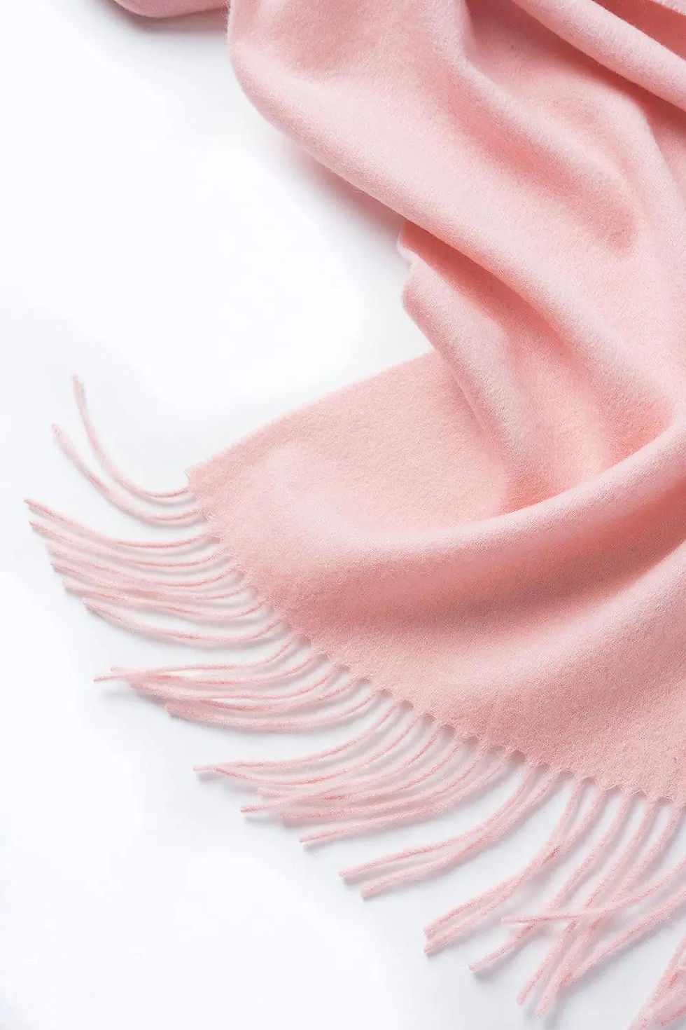 Miniatura: Lambswool Scarf Woven Plain Pink
