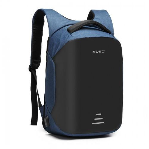 Miniatura: E1946 - KONO REFLECTIVE USB CHARGING INTERFACE BACKPACK - NAVY