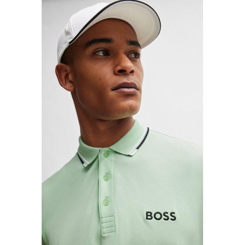 Miniatura: Boss Paddy Pro Open Green Men's Regular Fit Polo Shirt (50469102-388)
