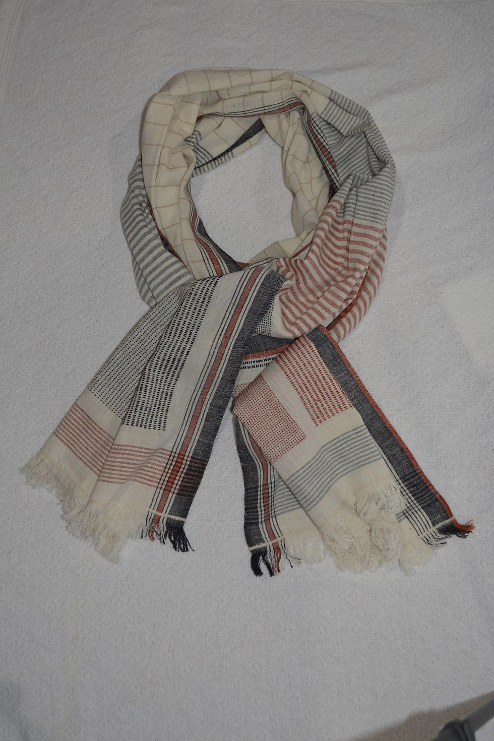 Miniatura: Hand woven cotton scarves