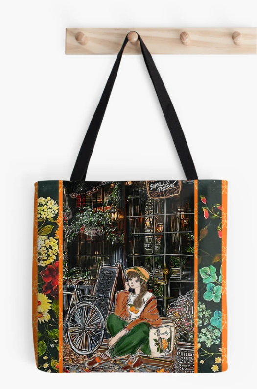 tangerine dreams tote bag
