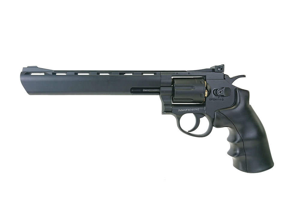 Thumbnail: WELL G296D Full Metal 8"Inch 6mm CO2 Revolver