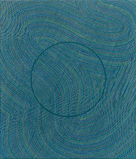 4.  Ambiguous Inclination - 23004, 2023, Pigment on Hanji, attached to wood panel,  ripped