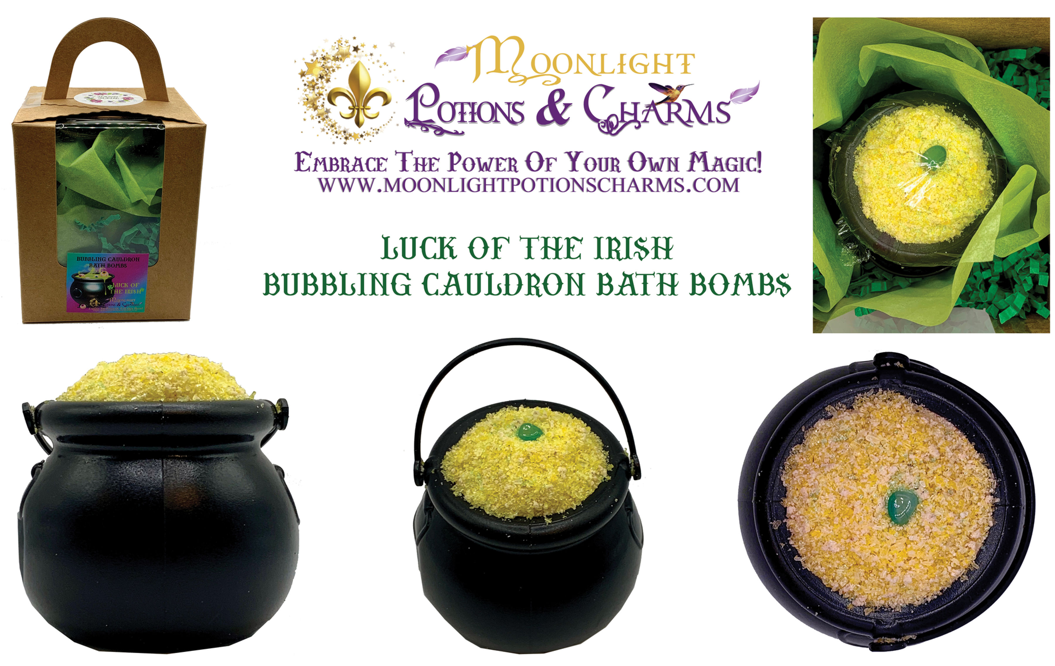 Luck Of The Irish Bubbling Bath Bombs