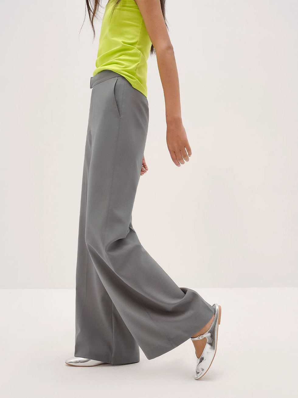 Thumbnail: Left Bank Holidays Australian Wool Simple Draped Suit Trousers