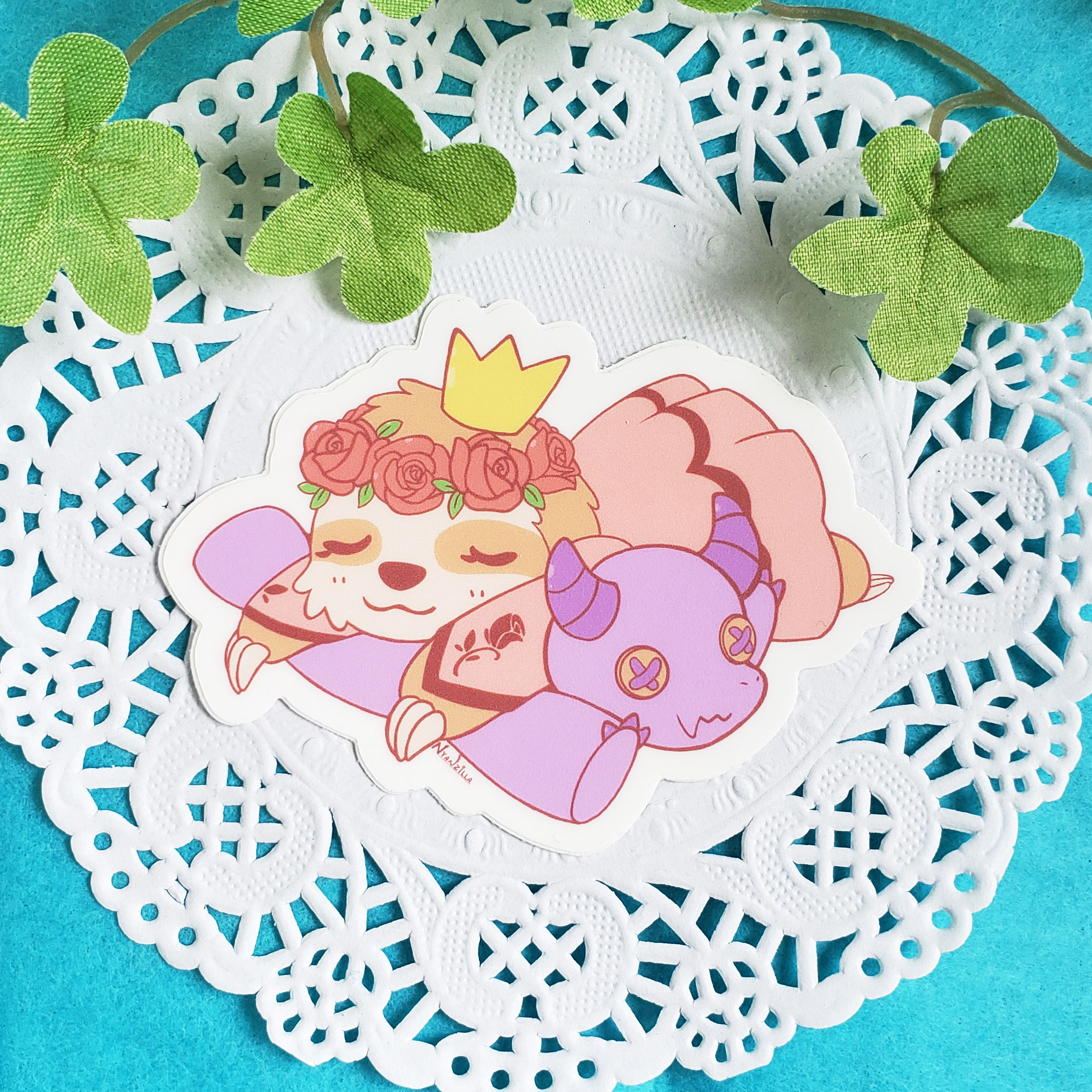 Vinyl Sticker: Briar Rose the Sleeping Sloth