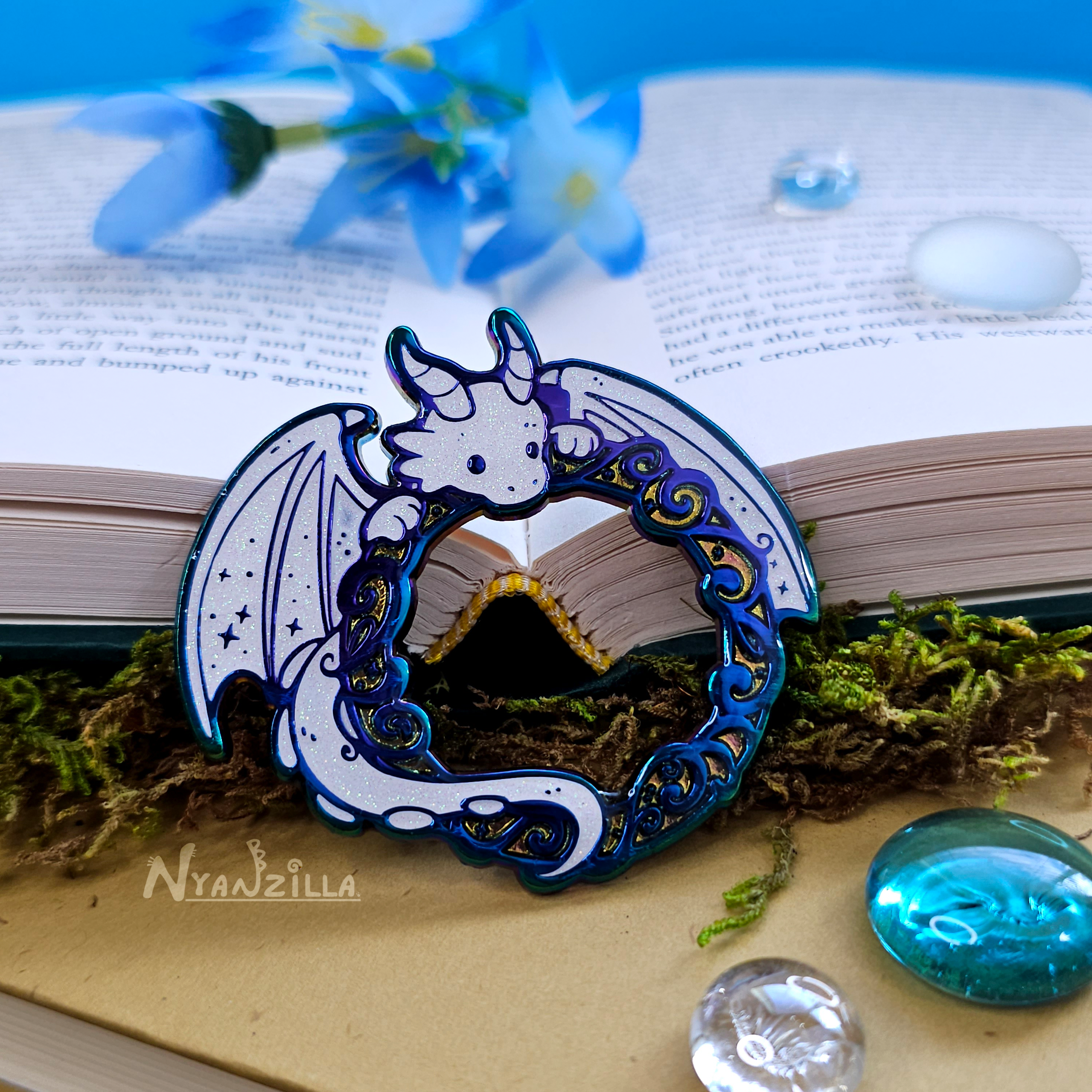 Enamel Pin: Magical Dragon Frame - DnD - RPG - Fantasy