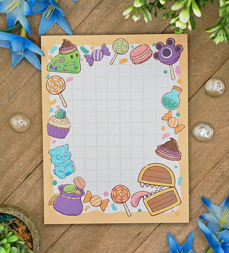 Notepad: Sweet Loot Mimic Treasure Chest - DnD - RPG | nyanzilla