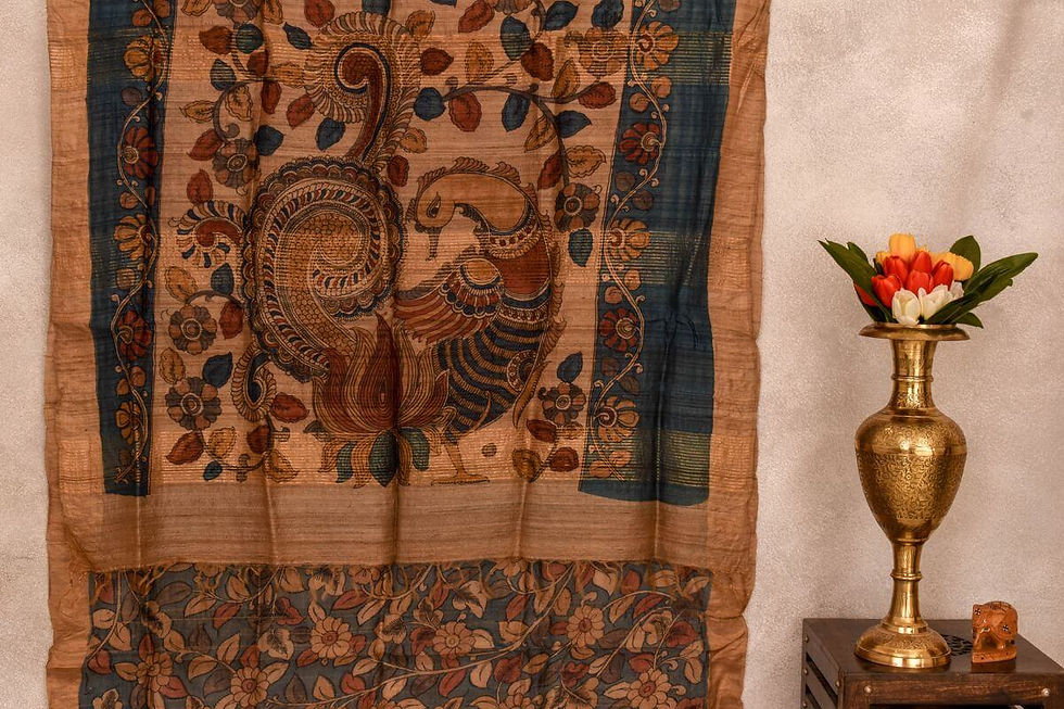 Thumbnail: Anami Weaves Tussar Silk saree PSAW30004