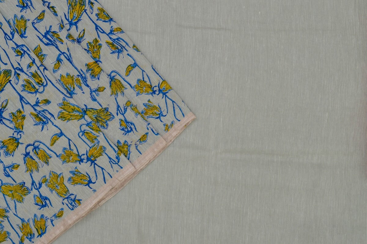 Coorv designs linen saree PSCO110024