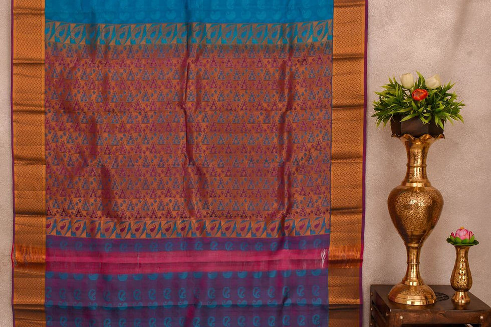 Thumbnail: A Silk Weave Soft silk saree PSAC090632