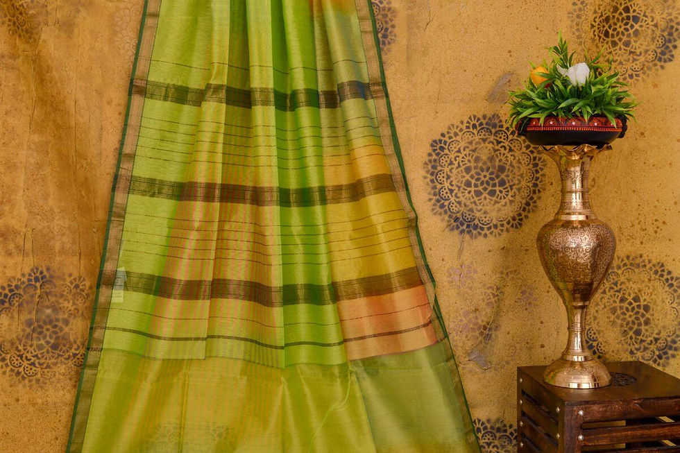 Thumbnail: Coorv designs Maheshwari Silk Cotton Saree PSCO110060