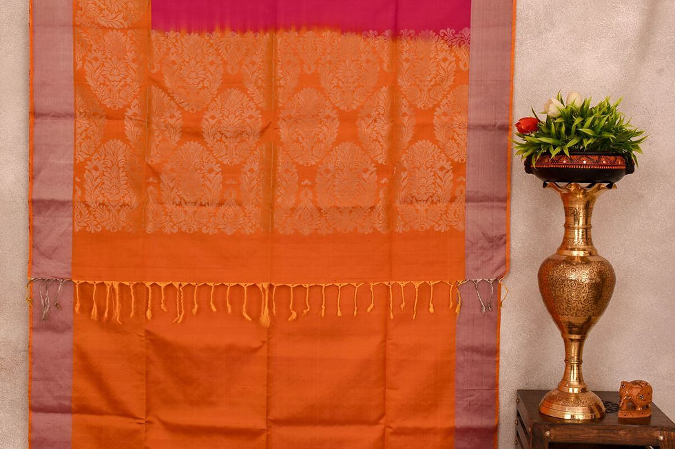 Thumbnail: A Silk Weave Soft silk saree PSAC090641