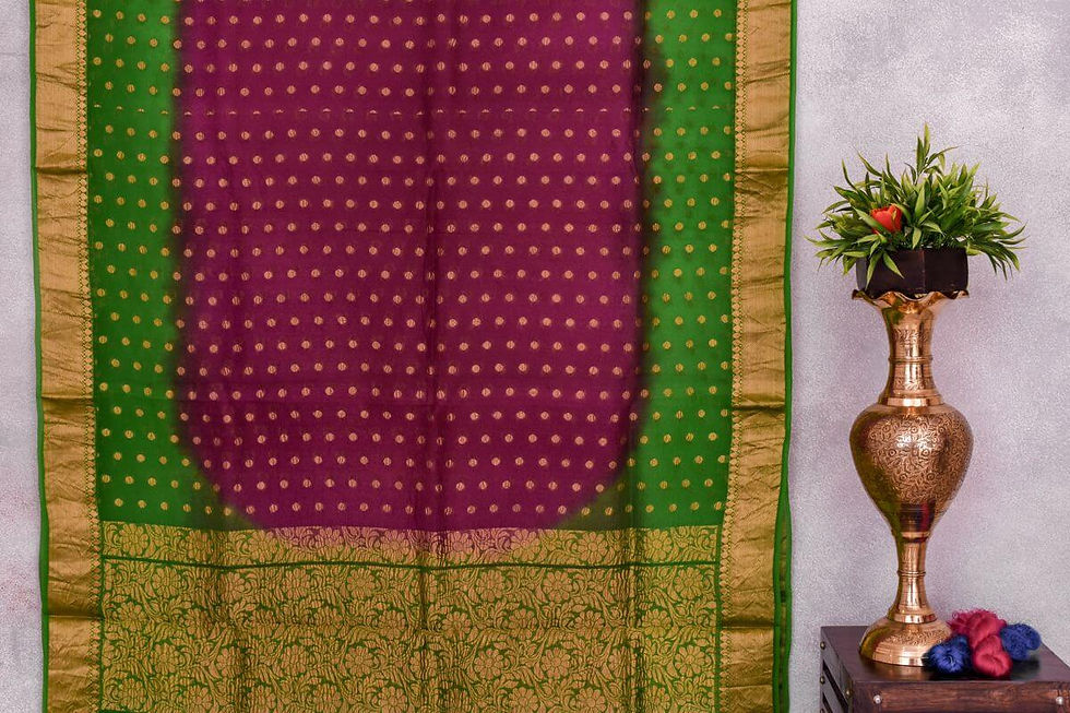 Thumbnail: A Silk Weave dupion soft silk saree PSAC090250