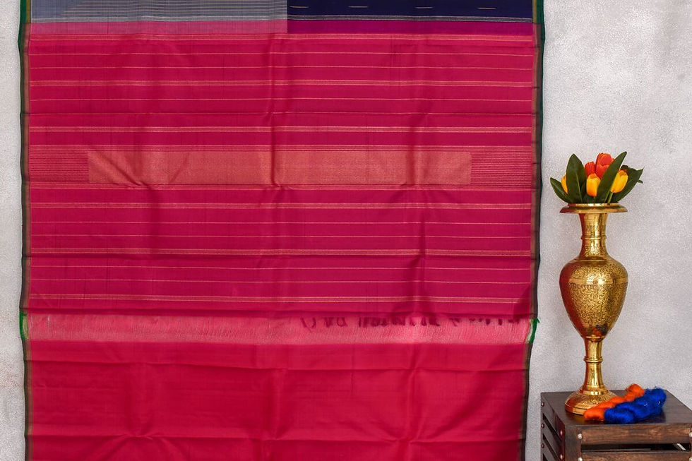 Thumbnail: Sita mahalakshmi kanjivaram silk saree PSSM05SMLGAV201134