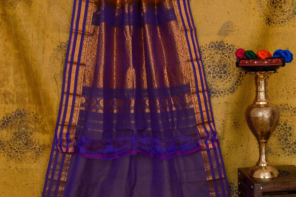 Thumbnail: A Silk Weave silk cotton saree PSAC090238