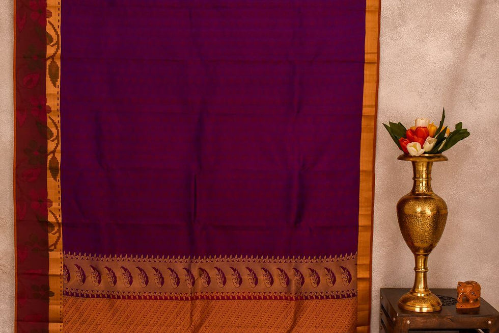 Thumbnail: A Silk Weave soft silk saree PSAC090441