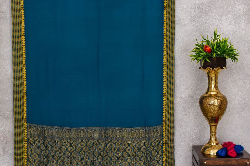 Thumbnail: A Silk Weave chiffon saree PSAC090258