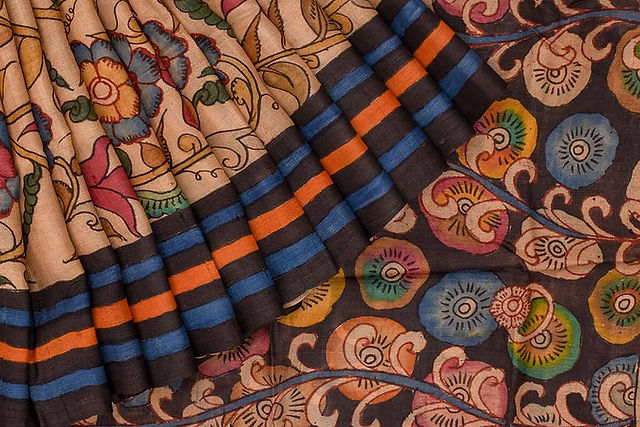 Kalamkari Tussar silk 