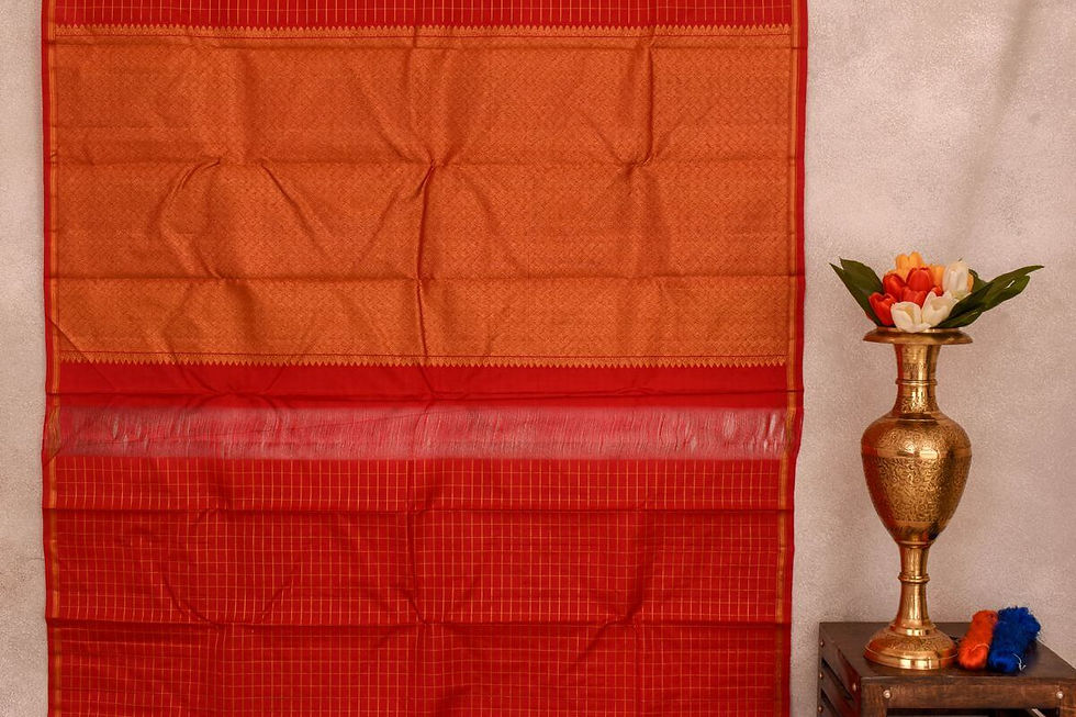 Thumbnail: A Silk Weave Kanjivaram silk saree PSAC090533