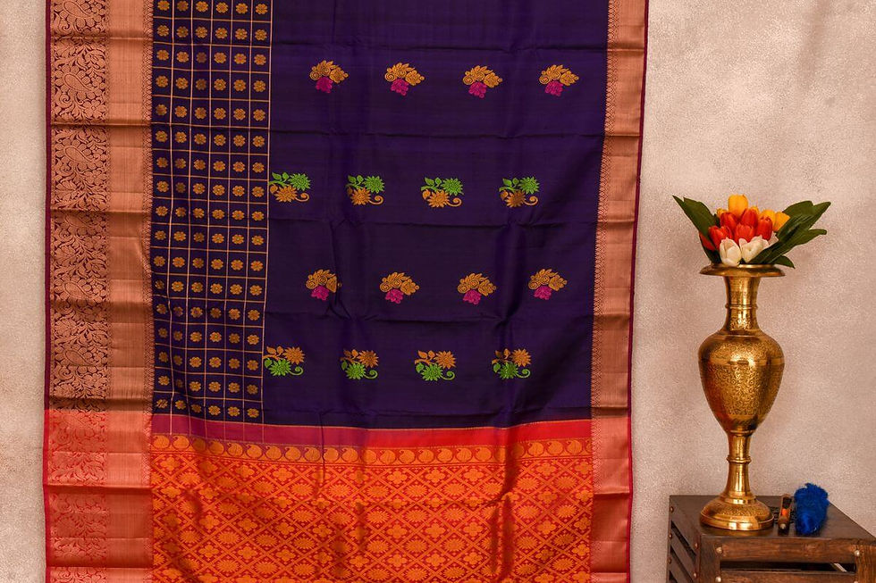 Thumbnail: A Silk Weave Soft silk saree PSAC090706