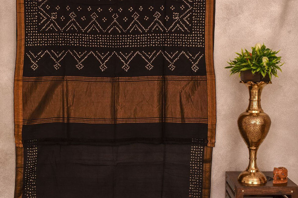 Thumbnail: Chakor Bandhani Mangalgiri cotton saree PSCK260046