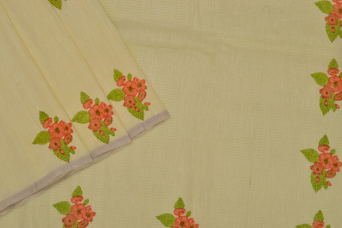 Coorv designs linen saree PSCO110014