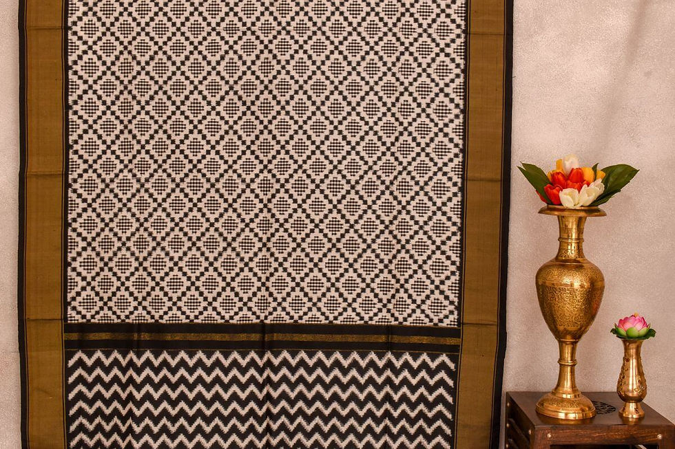 Thumbnail: Indo fabric pochampalli silk saree PSIF060074