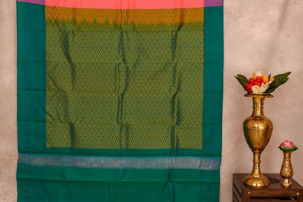 Thumbnail: A Silk Weave Soft silk saree PSAC090573