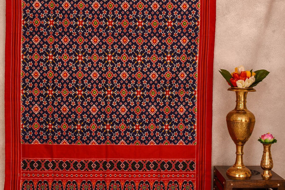 Thumbnail: Indo fabric pochampalli silk saree PSIF060072