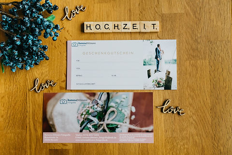 Gutschein für Hochzeit