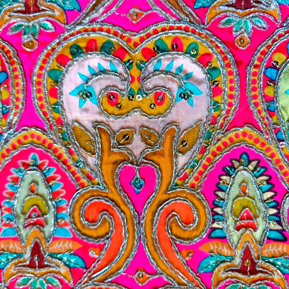 gonna sartoriale su misura con tessuto indiano in edizione limitata