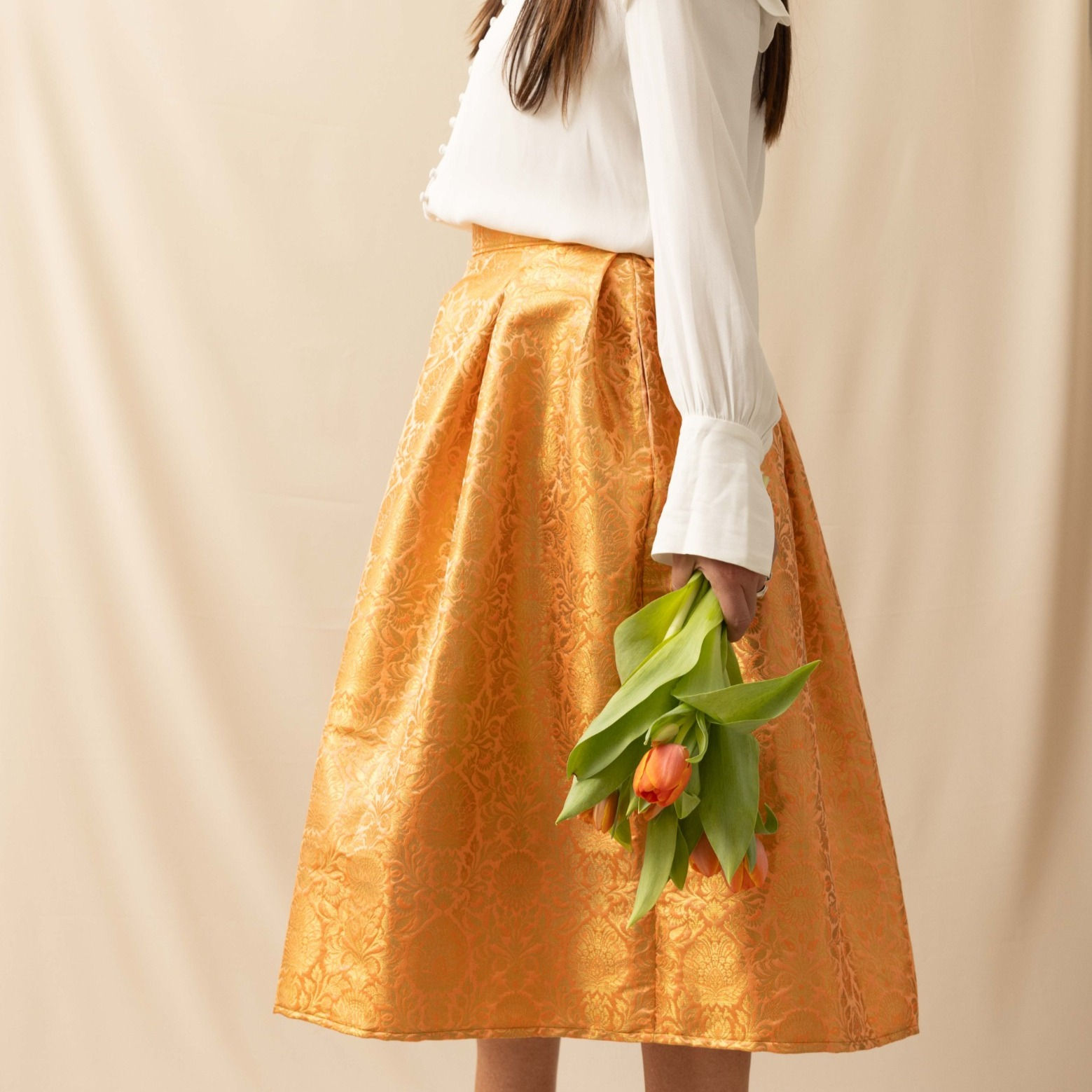 Alessandra Onorato gonna sartoriale India Collection