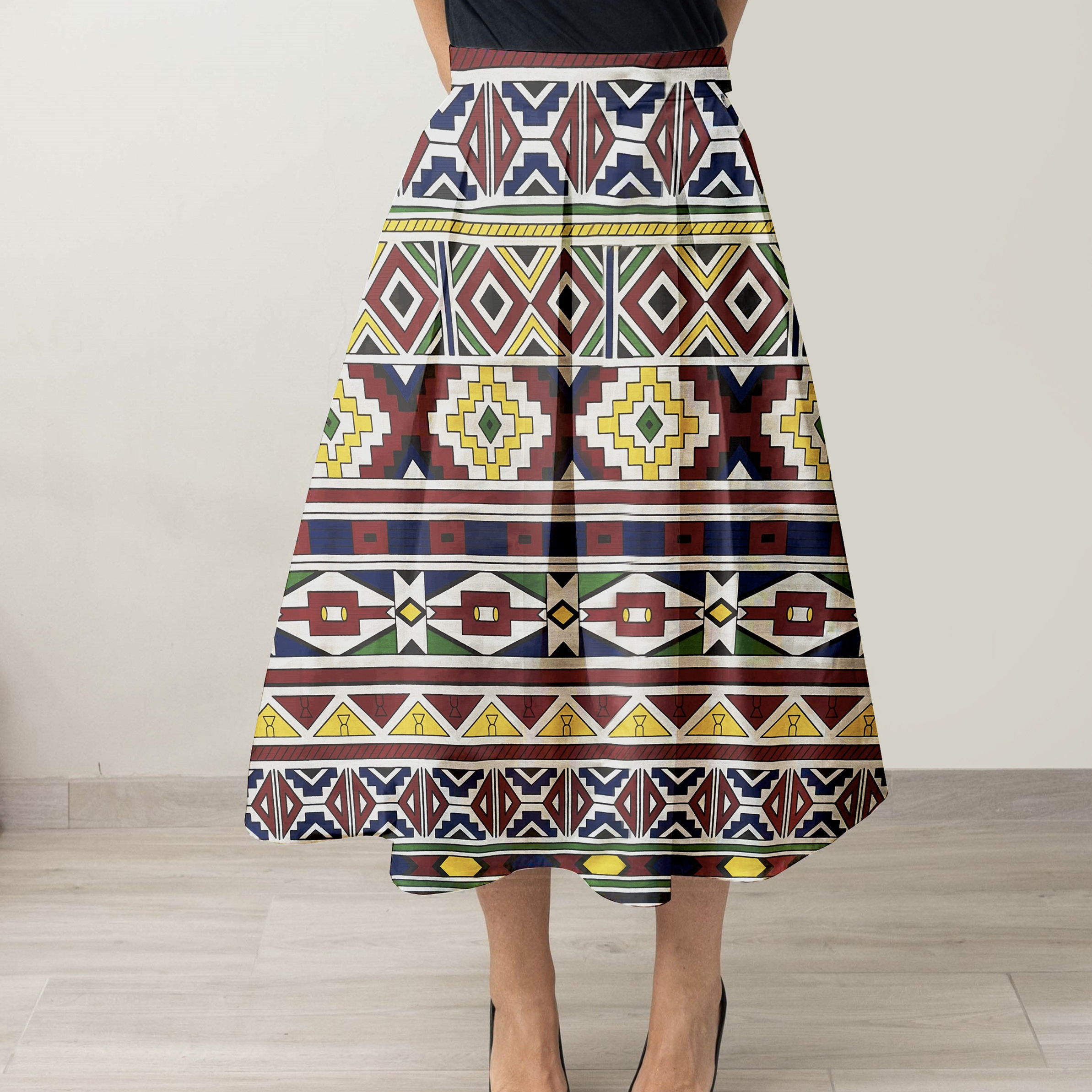 Alessandra Onorato gonna sartoriale Africa Collection