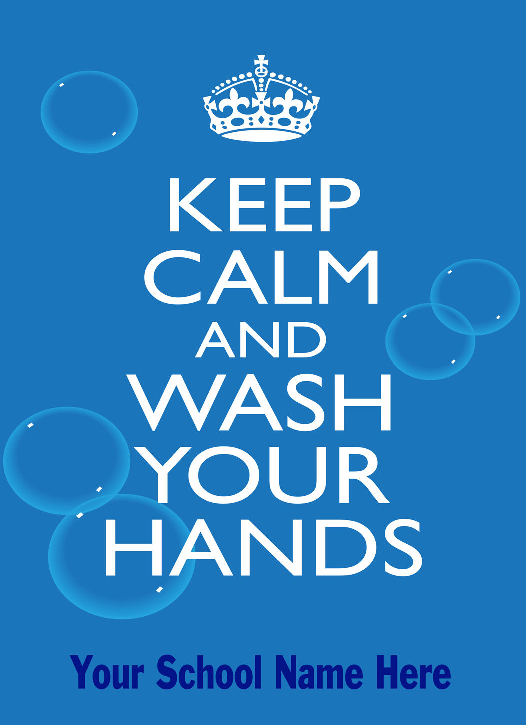 Pack of 4 Keep Calm Wash Your Hands