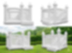 Thumbnail: White Luxury Bounce House Combo Rental