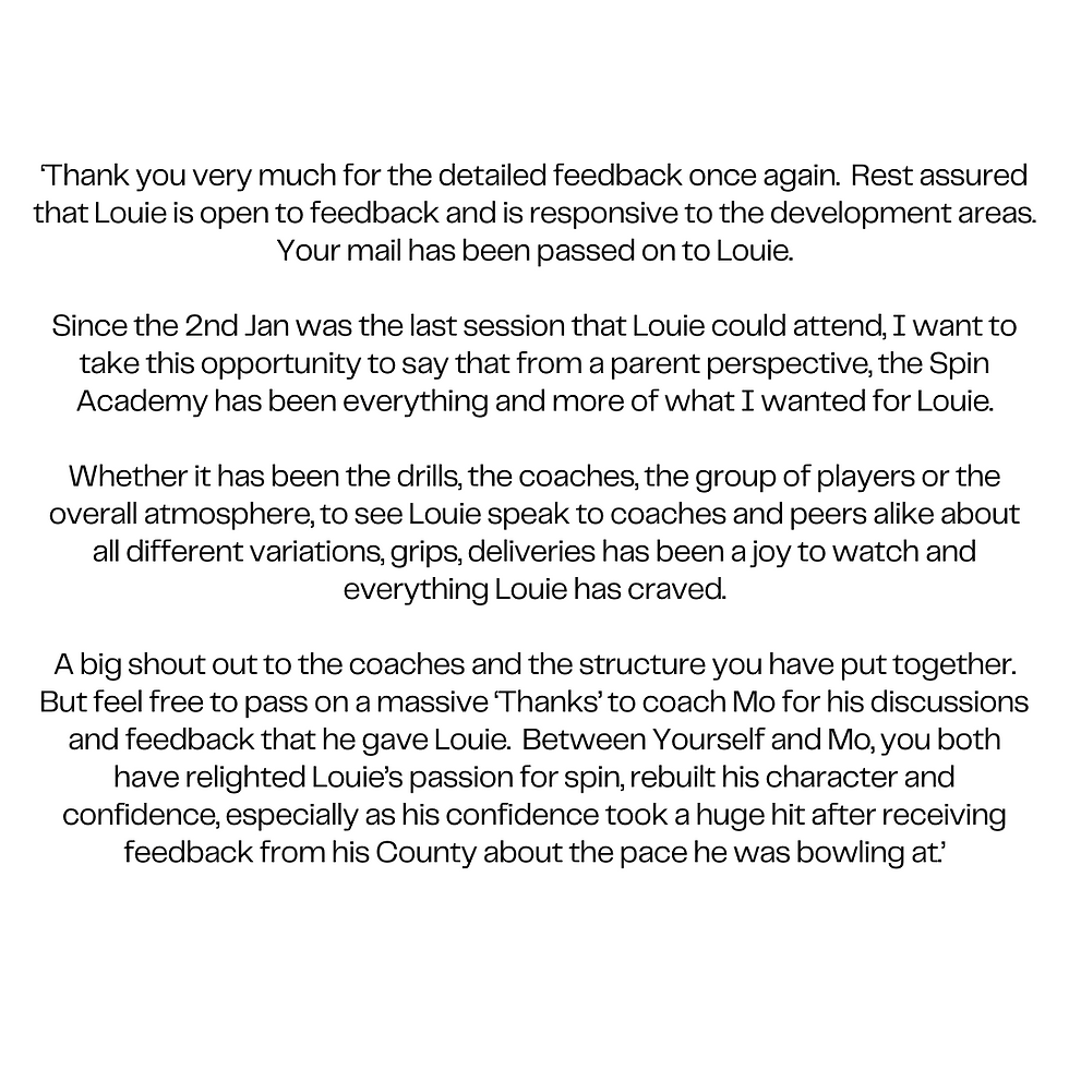 Parent testimonial