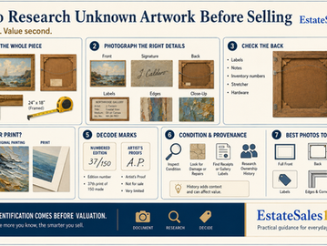 How to Research an Unknown Painting or Artwork Before Selling