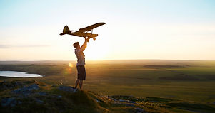 Man Preparing to Fly a Plane