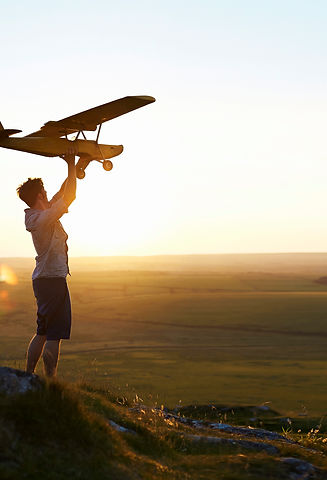 Man Preparing to Fly a Plane