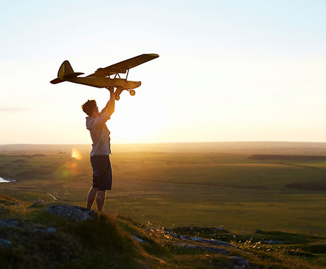 Man Preparing to Fly a Plane