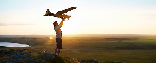 Man Preparing to Fly a Plane