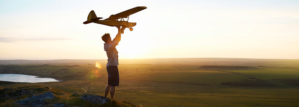 Man Preparing to Fly a Plane