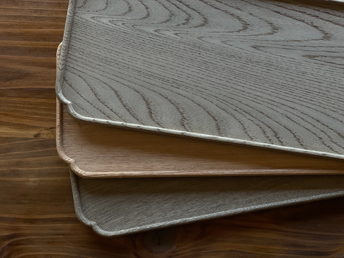 川合 優氏 欅トレイ（小） | 茶禅草堂