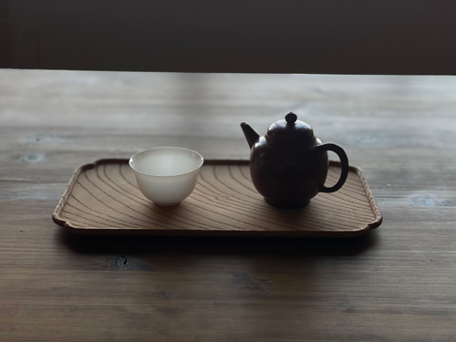 川合優　トレイ皿 川合 優氏 欅トレイ（小） | 茶禅草堂