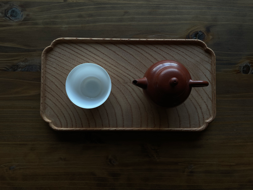 川合 優氏 欅トレイ（小） | 茶禅草堂