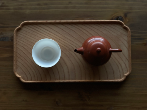 川合 優氏 欅トレイ（小） | 茶禅草堂