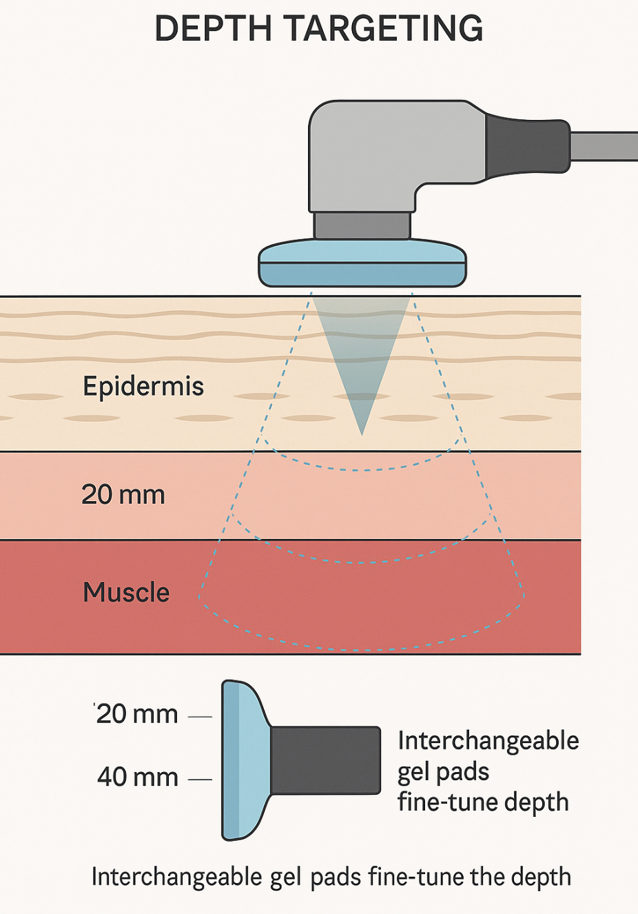Infographic PiezoWave² Depth Targeting