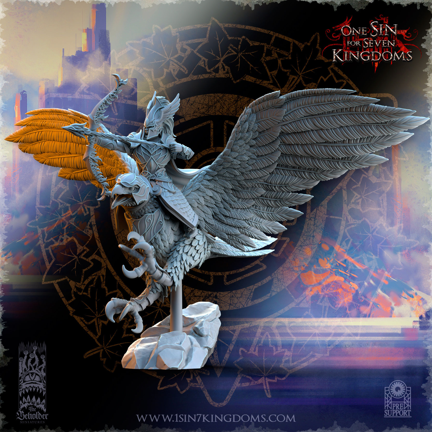 SILVERMOOR ELVES GLORINDEL ON KING EAGLE