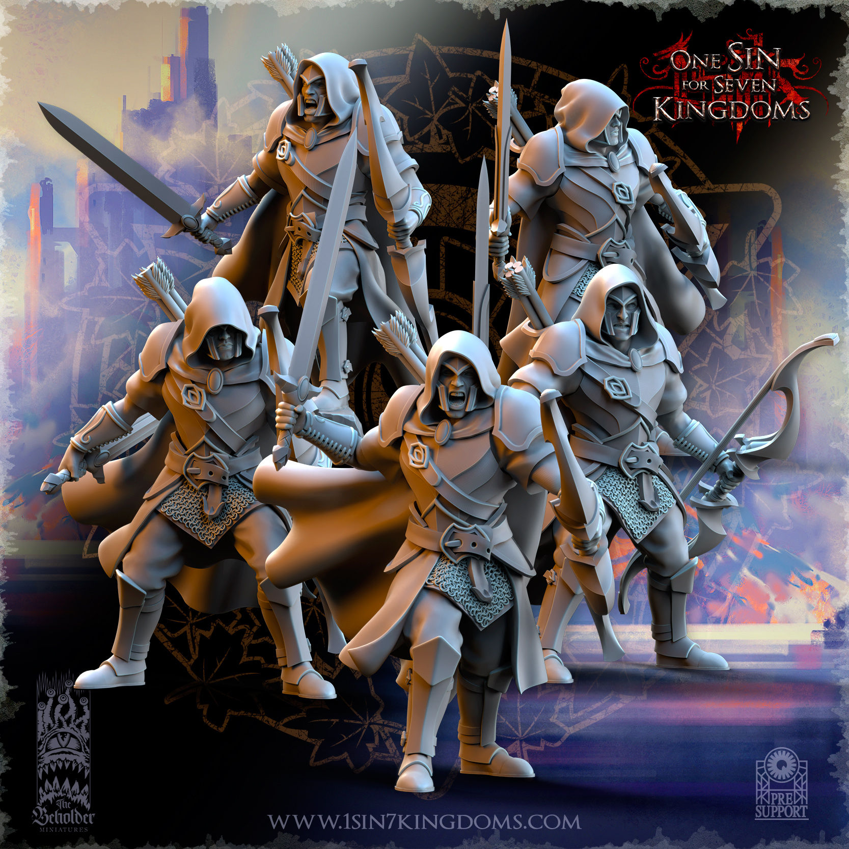 Silvermoor Elves Shadows of Ashur with Sword and Bow